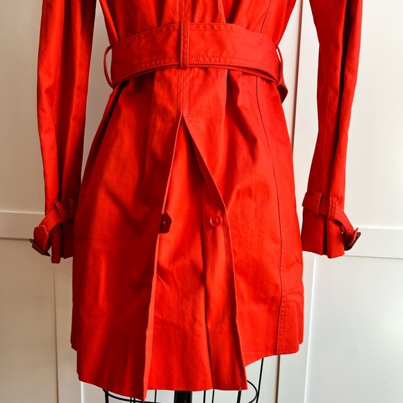 J. Crew Matinee Trench Coat - SIZE 0/MODERN RED - Picture 5 of 14